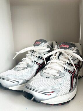 Asics gel 1140 T914N Men’s 9 White Red Silver No Box